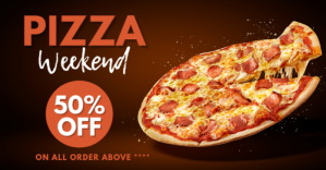 Hitam Pizza Promotion Facebook Ad Template