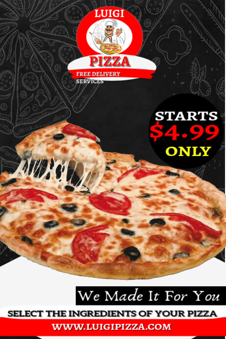 PIZZA Poster template