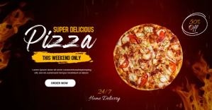 pizza Изображение, которым поделились на Facebook template