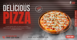 Pizza Facebook Ad Banner Design Facebook-annonce template
