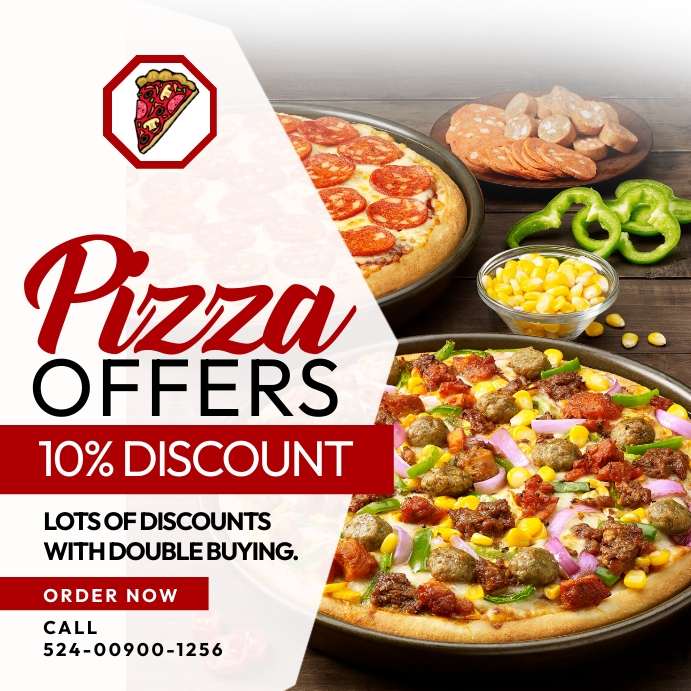 PIZZA FLYER Instagram Plasing template