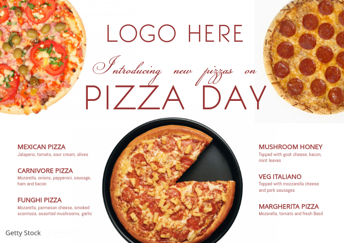 Pizza Flyer Vorlage Postermywall