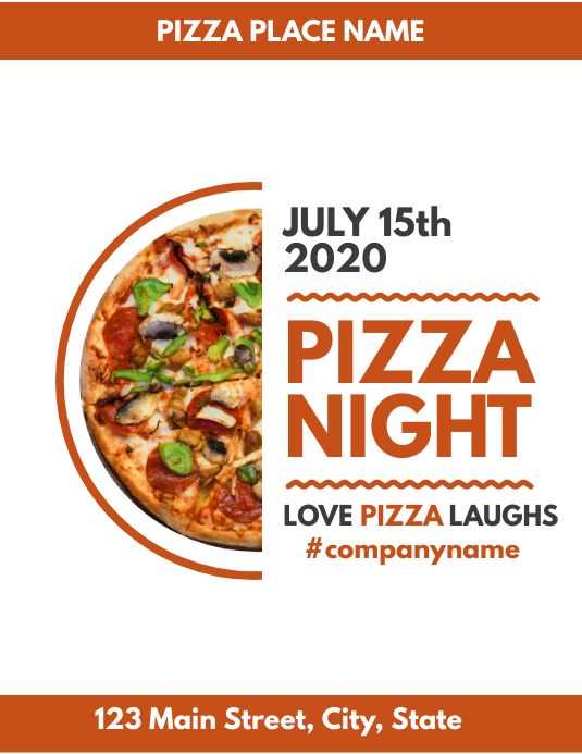 Pizza Flyer Design Template Advertisement Vorlage Postermywall