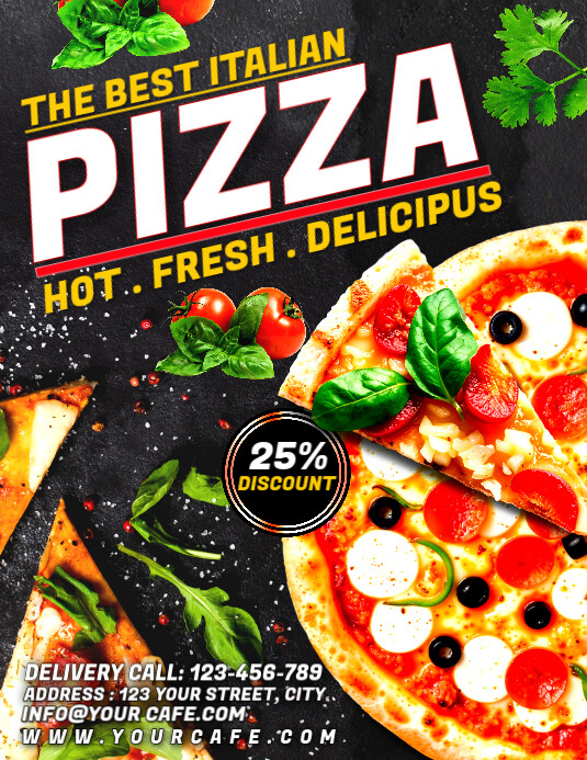 PIZZA FLYER Template | PosterMyWall