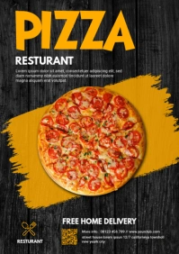 Pizza Flyer A3 template