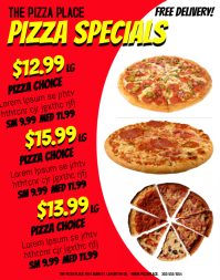sample flyers for food business