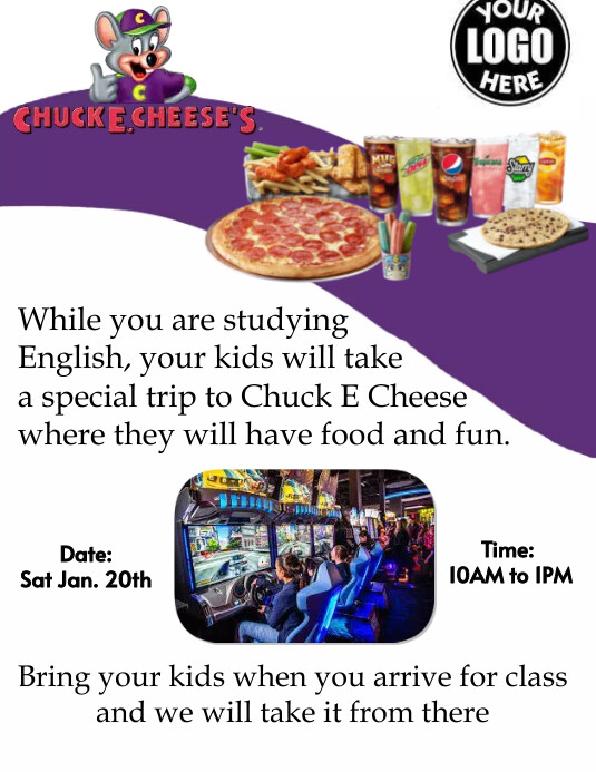 Pizza Gaming Flyer template