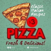 Pizza instagram post template