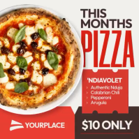 Bianco Pizza Promotion Message Instagram Template