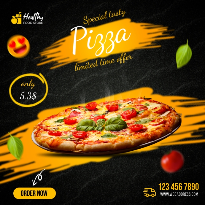 Pizza Limited Time Offer Menu Template | PosterMyWall