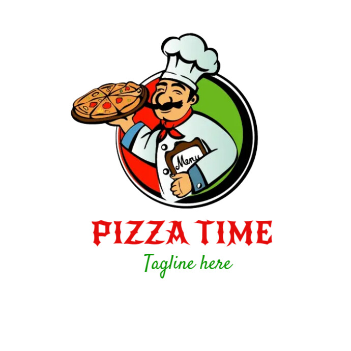 Pizza logo, pizza company icon logo template Logotyp