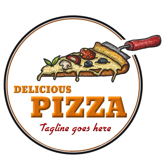 Pizza logo,pizza company icon logo free desig template