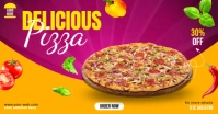 Pizza Menu Ads ภาพที่แชร์บน Facebook template
