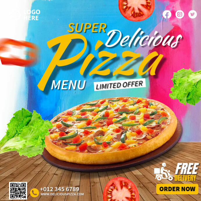 Pizza Menu Template | PosterMyWall