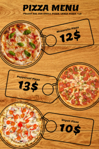 1 460 pizza menu customizable design templates postermywall pizzeria menu templates