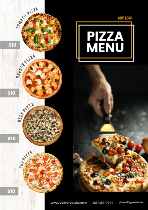 Pizza Menu Template | PosterMyWall