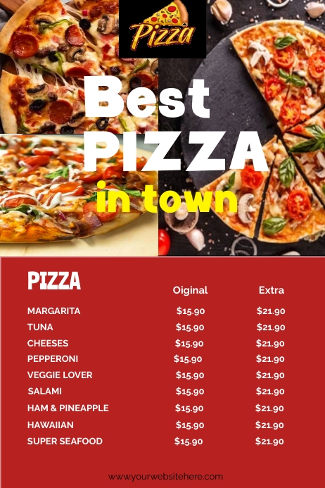 Pizza Menus Template | PosterMyWall