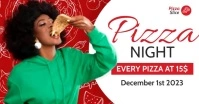 pizza night restaurant pizzeria advertisement template