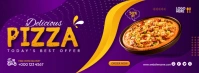 Pizza Offer Banner Facebook-Cover template