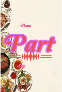 Pizza party day Poster template