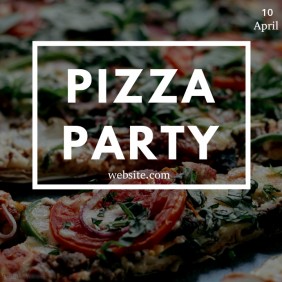 customizable design templates for pizza party postermywall pizza part flyer
