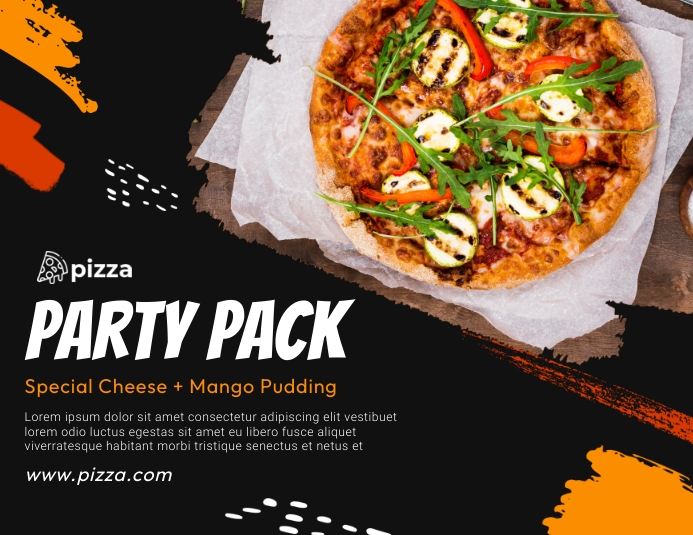 Party Pack Layout Pizza Party Pack Template | PosterMyWall