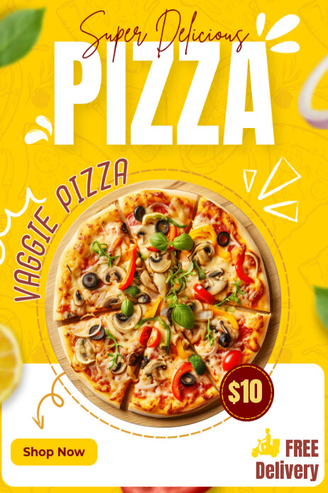 Pizza Poster Example Pizza Poster Template | PosterMyWall