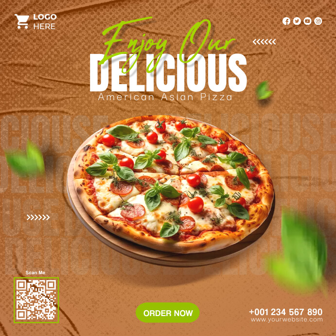 Pizza Poster Example PIZZA POSTER DESIGN Template | PosterMyWall