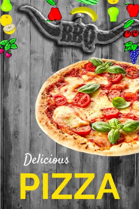 Pizza Poster Example Plantilla de Pizza Poster Template | PosterMyWall