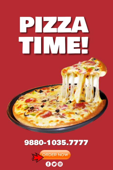 PIZZA POSTER.E Template | PosterMyWall