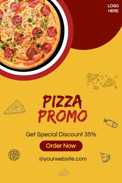 Pizza Promo Pinterest template