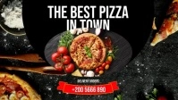 Pizza Restaurant Facebook Video Ikhava Yevidiyo ye-Facebook (16:9) template