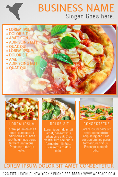 Pizza Restaurant Flyer Template Postermywall