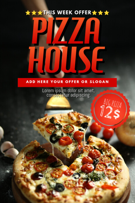 Pizza Restaurant Offre Flyer Modele Pour Pizza Restaurant Postermywall
