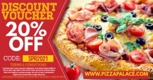Pizza Restaurant Promo Digital Ad Template Facebook Shared Image
