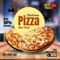 Pizza Sale Banner Facebook ads Iphosti le-Instagram template