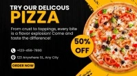 Pizza sale video Display digitale (16:9) template