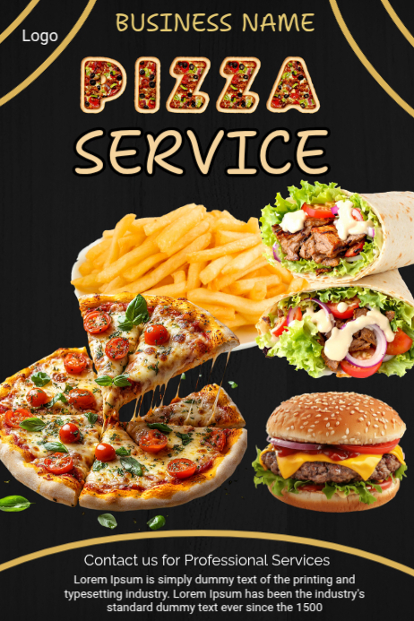 Food Service Promotion Posters Template | PosterMyWall
