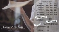 Pizza shop Menu digital signage template
