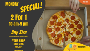 PIZZA SPECIAL Digital Display (16:9) template