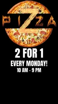 PIZZA SPECIAL 数字显示屏 (9:16) template
