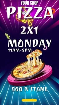 PIZZA SPECIAL INSTAGRAM STORY Affichage numérique (9:16) template