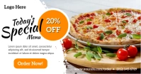 Pizza Special Offer Facebook Advertensie template