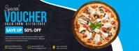 Pizza Special Voucher Couverture Facebook template