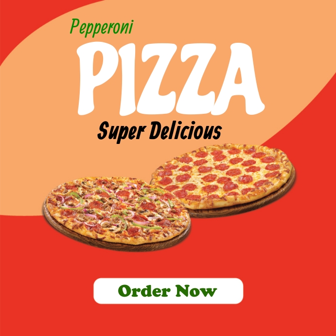 pizza Super Delicious Instagram Post template