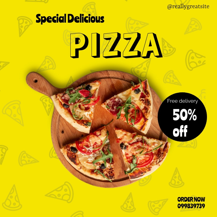 Copy of pizza template | PosterMyWall