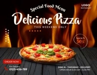 Pizza Video Ads Flyer (US Letter) template
