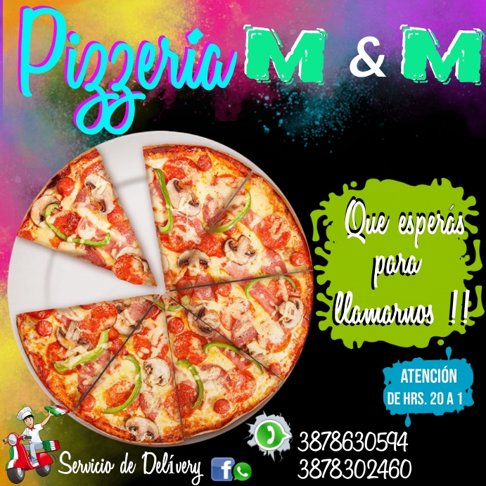 pizzas Instagram Post template