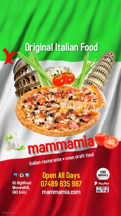 Pizzeria Restorante Instagram Template Postermywall