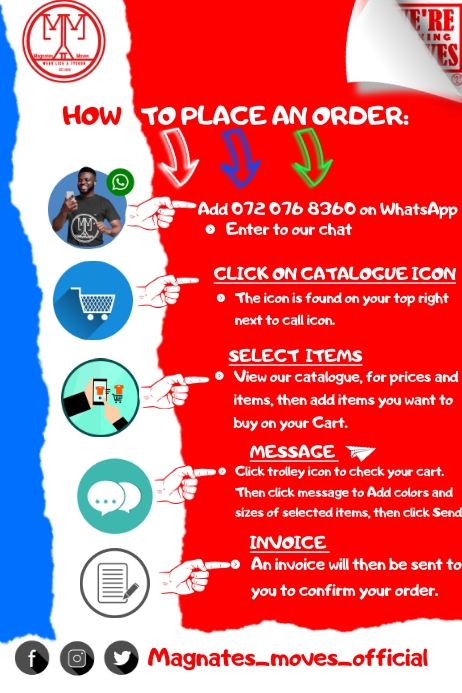 Placing an order poster Template | PosterMyWall